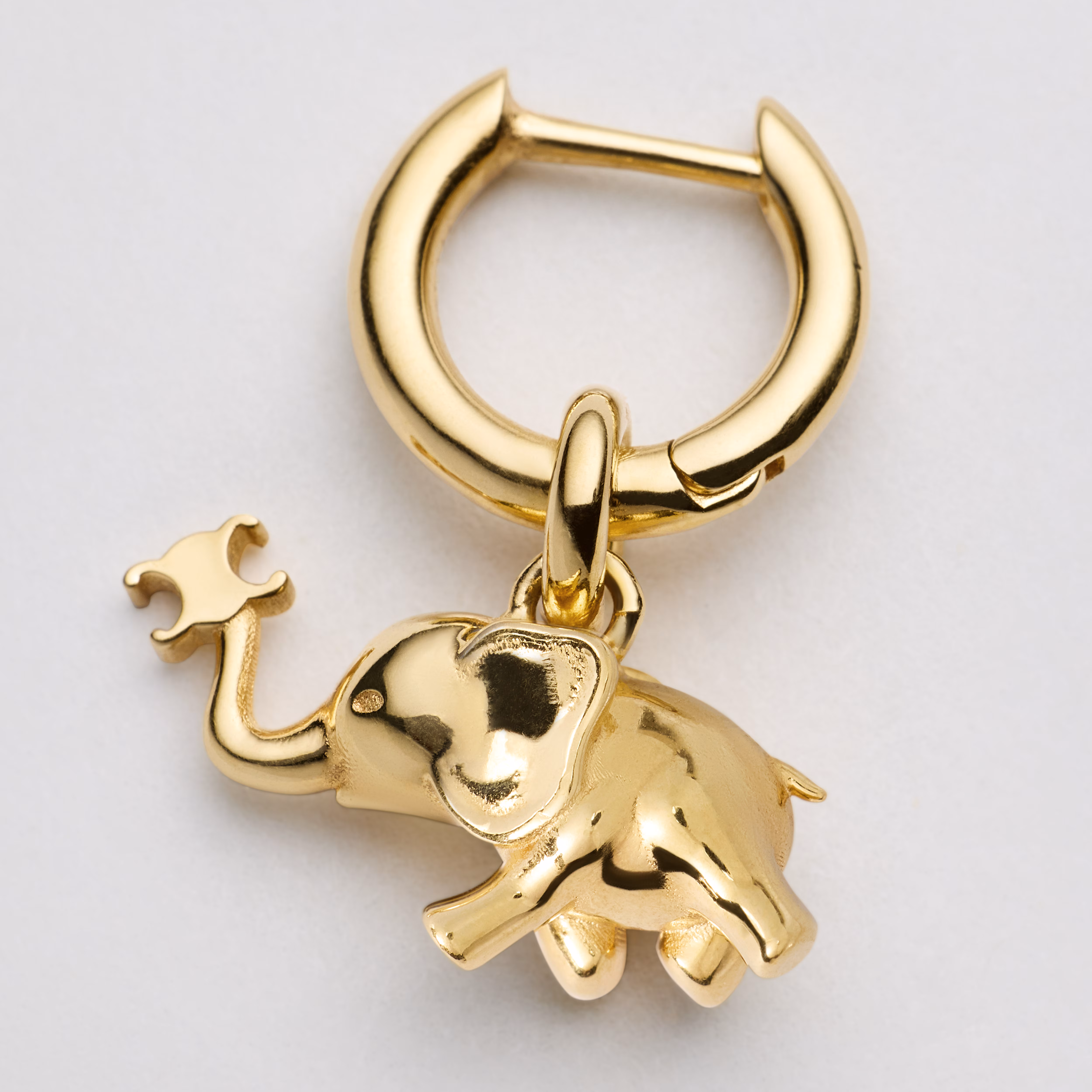 CELINE Celine Charms Elephant Earrings