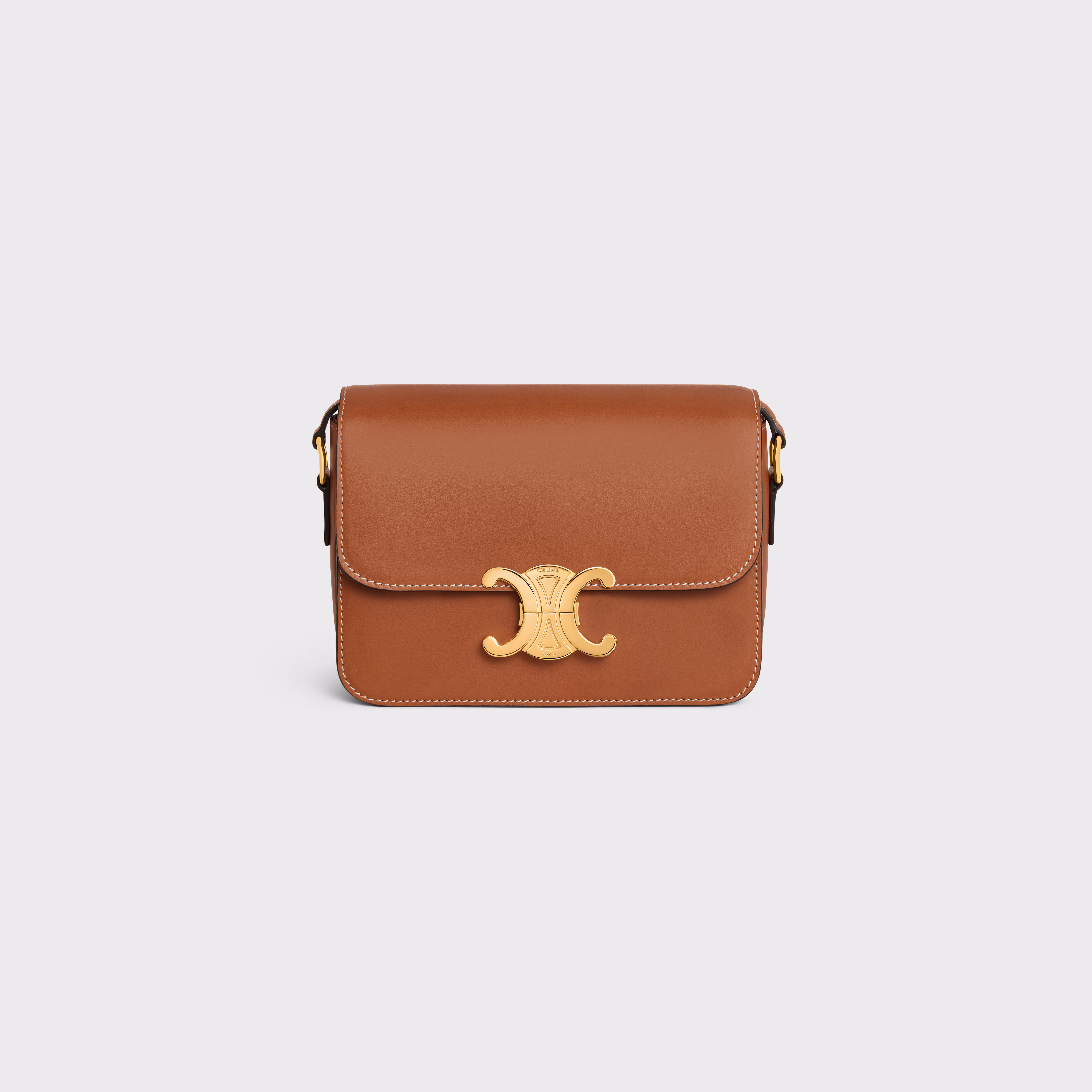 CELINE Teen Triomphe Bag in Natural Calfskin