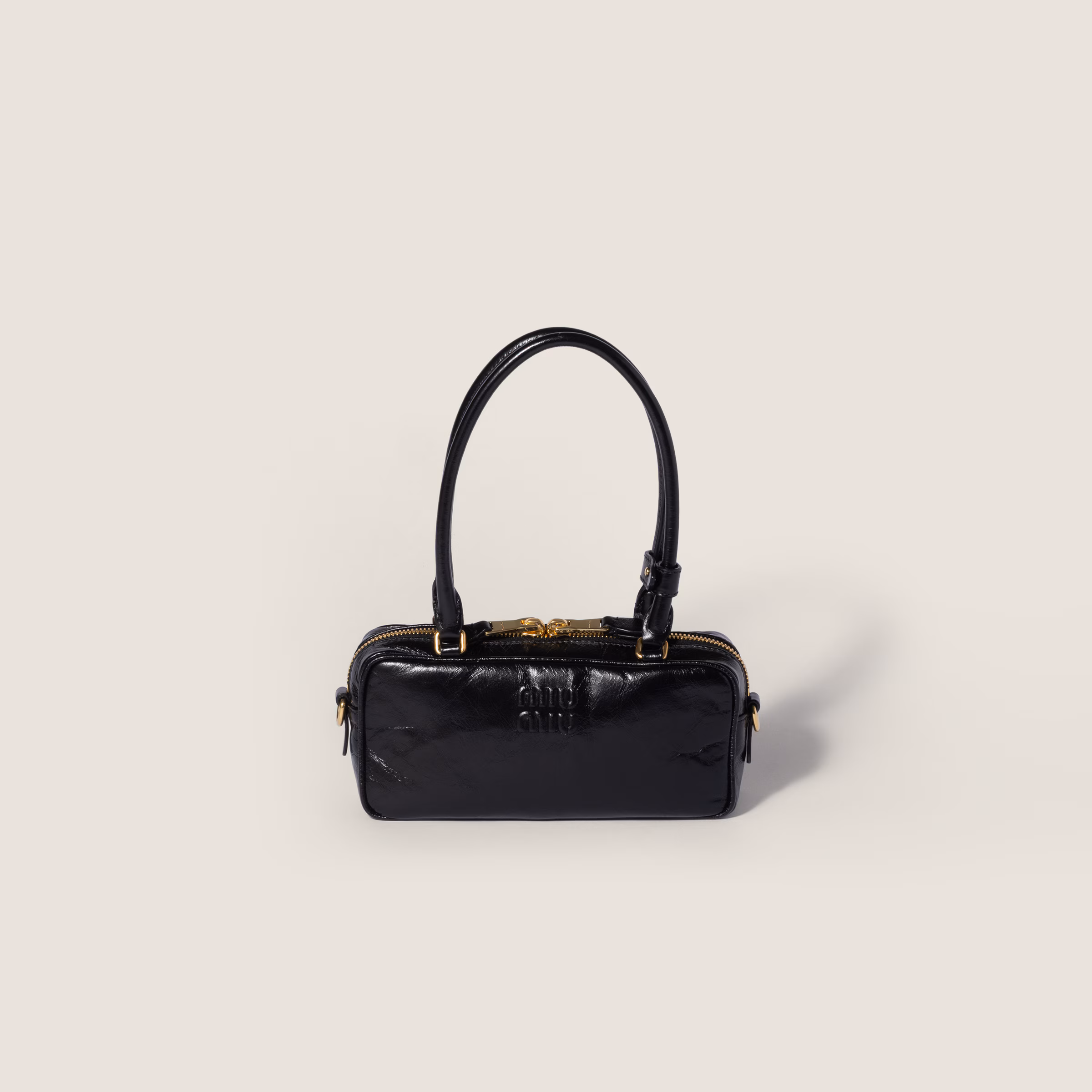 MIU MIU Beau Shiny Leather Mini Bag