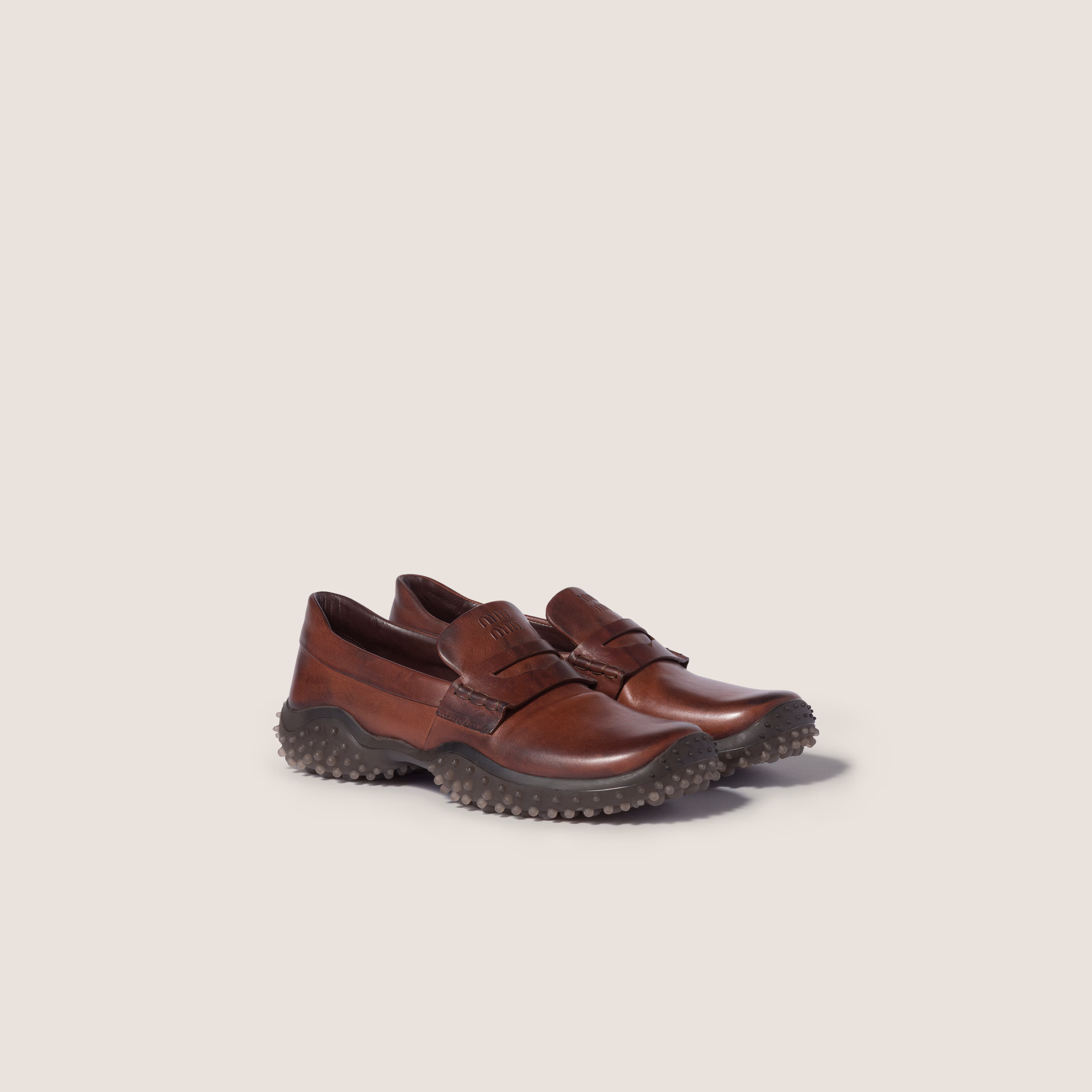 MIU MIU Leather Loafers