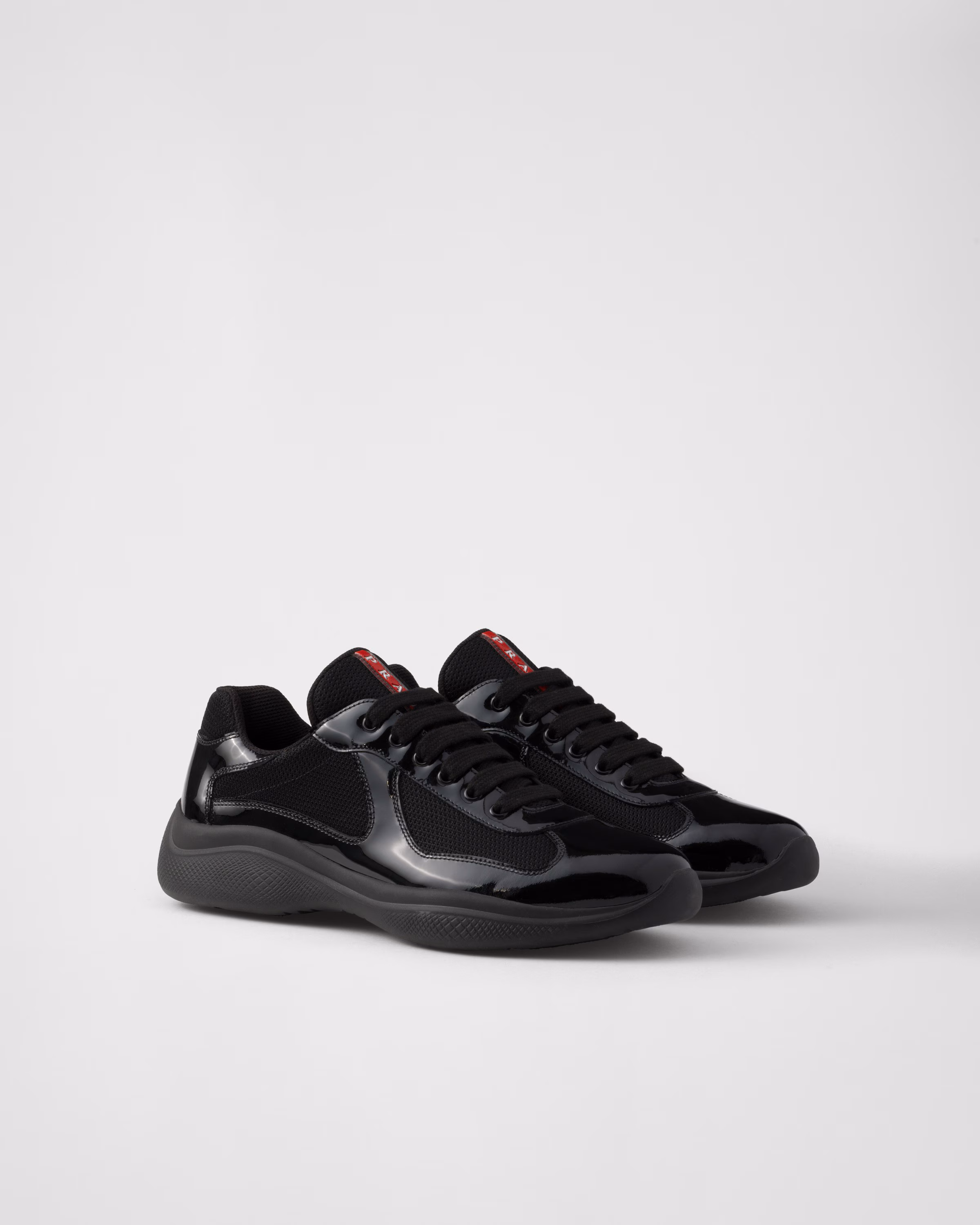 PRADA Prada America's Cup Patent Leather Sneakers