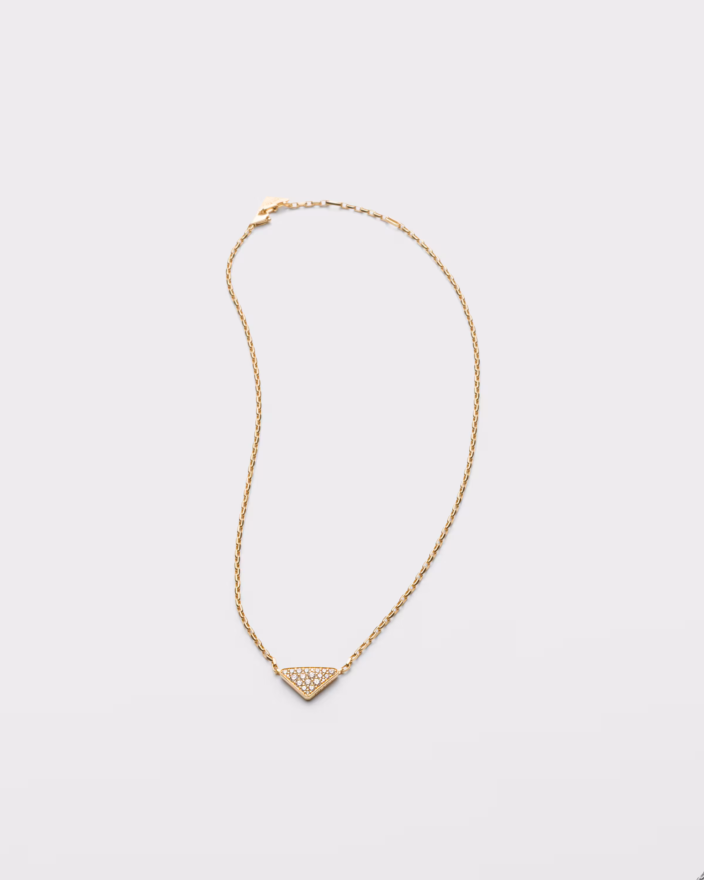 PRADA Eternal Gold Mini Triangle Pendant Necklace