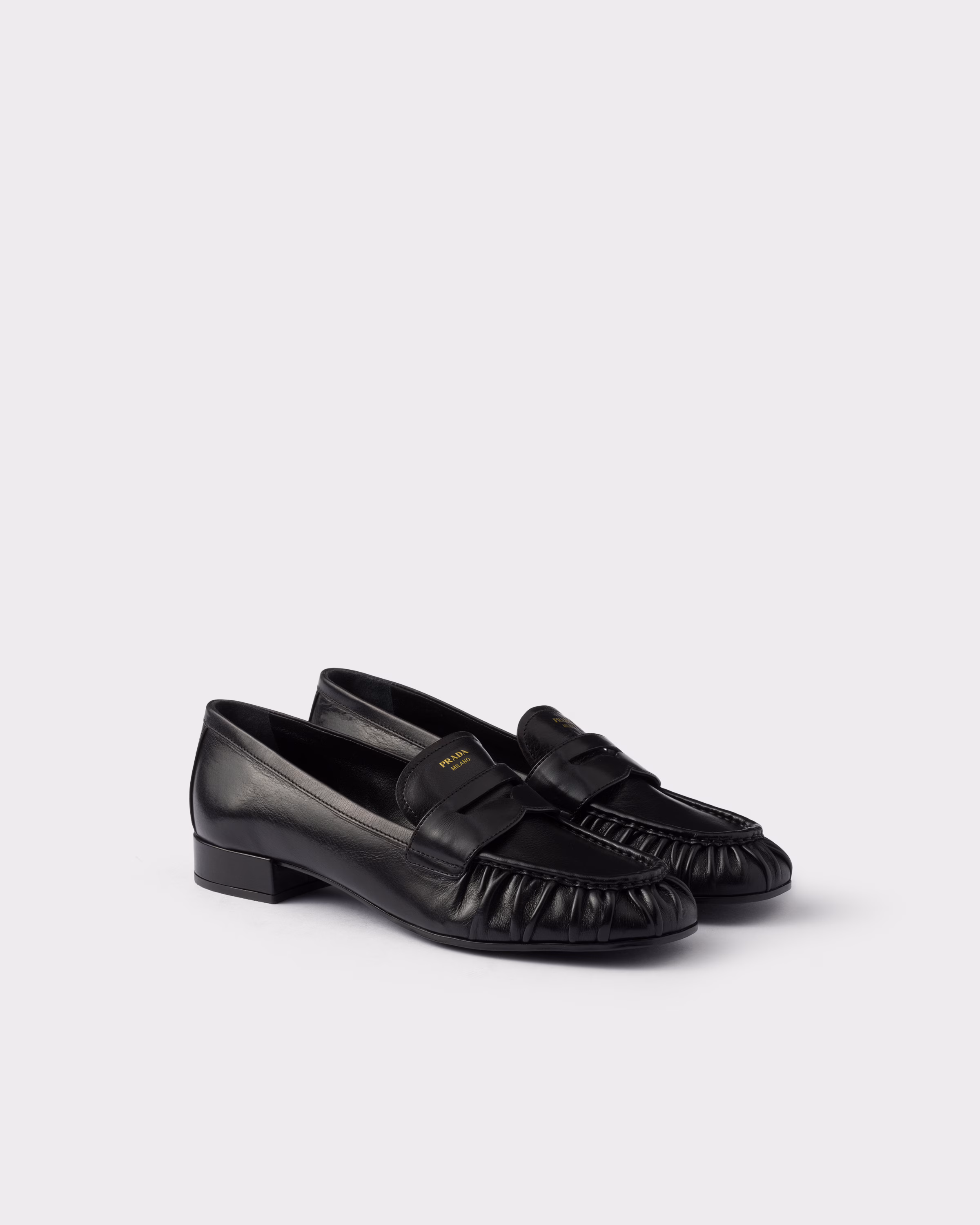 PRADA Leather Loafers