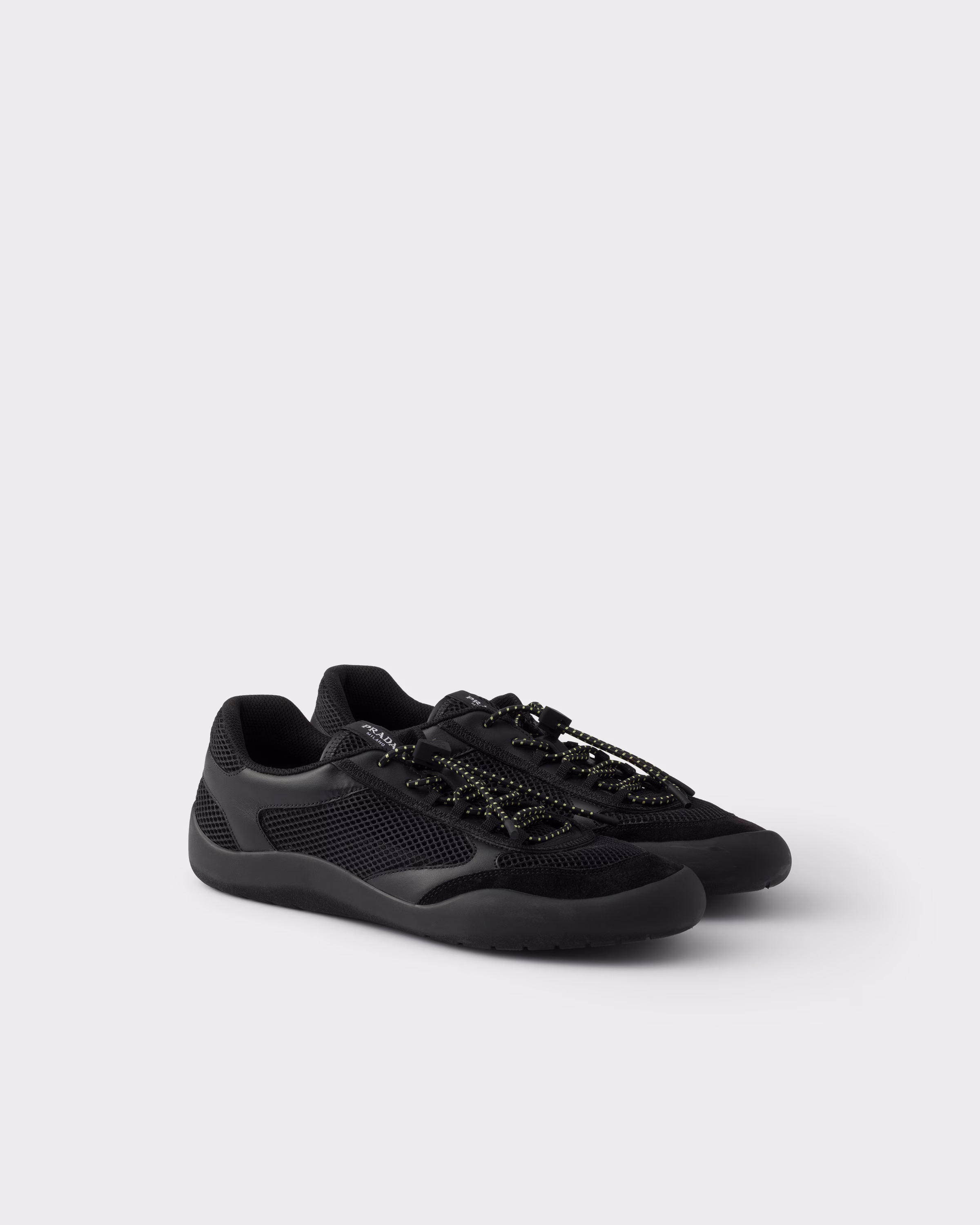 PRADA Speedrock Mesh Fabric Sneakers